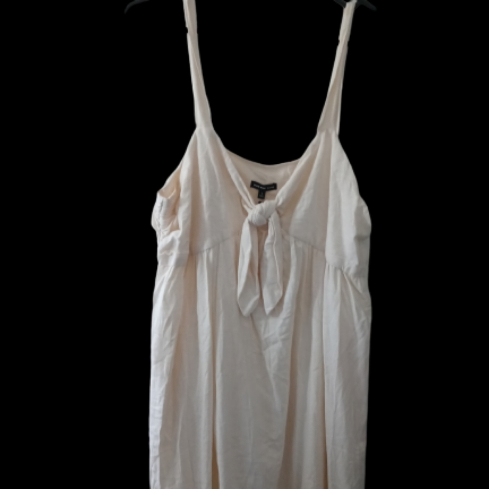 White spaghetti strap dress